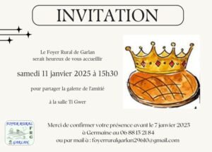 Galette du Foyer rural de Garlan – 10 janvier 2026