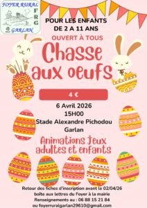 Chasse aux oeufs – 6 avril 2026
